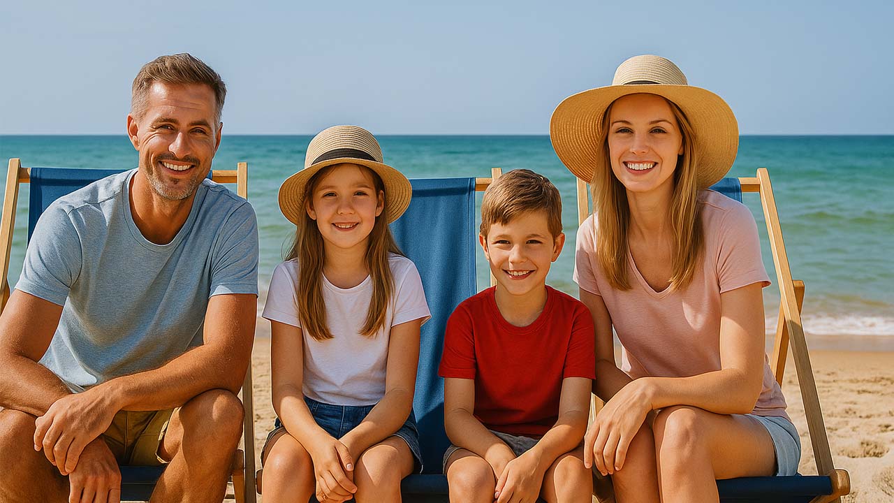 Rodzinne wakacje plaża