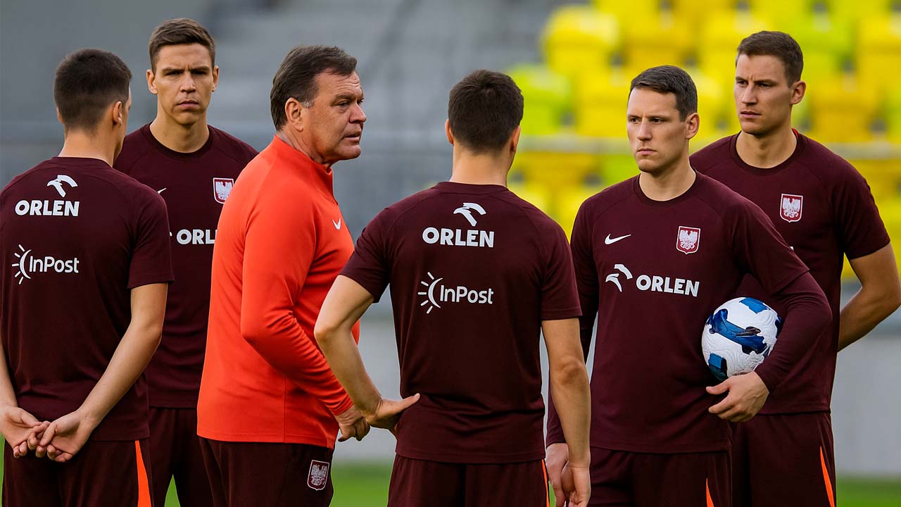 Trening piłkarzy Polski