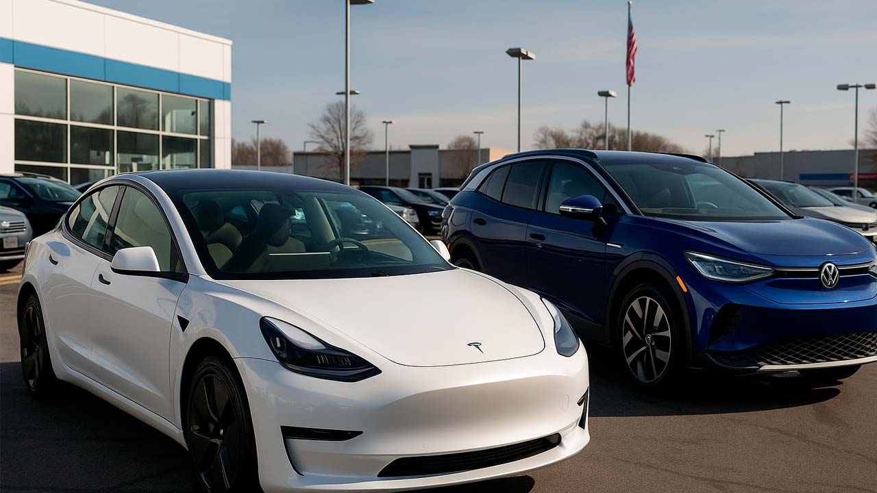 Samochody elektryczne Tesla Volkswagen
